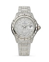 Toy Watch Bling White Shimmer Plastic Watch, 41mm