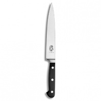 Handcrafted in Soligin, Germany, the filet knife is hot drop forged from a single piece of high-carbon stainless steel and ice tempered for optimum sharpness and edge retention. A perfect tool for the kitchen that will last a lifetime.
