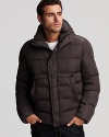 A winter essential, this quilted puffer jacket from BOSS Orange ensures you stay warm as the degrees drop.