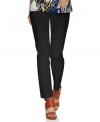 Style&co.'s cropped petite pants feature a streamlined silhouette and extra tummy control to ensure a smooth look!