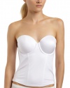 Maidenform Women's Custom Lift Strapless Longline With Convertible Straps,White,38D