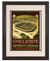 The Wolverines shut out the Buckeyes and christened their new Ann Arbor stadium with a win on October 22, 1927. This framed and restored program cover preserves the home of Michigan football just as it was on the day of its glorious dedication.