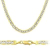 Solid 14k Two Tone Gold Gucci Mariner Chain Necklace 4.3mm 18