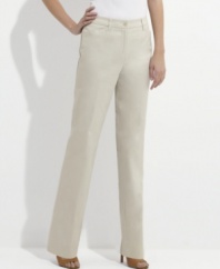 All the makings of a classic pant, in soft stretch cotton for a flattering fit.