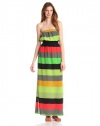 Twelfth Street By Cynthia Vincent Women's Strapless Waisted Maxi, Broad Stripe, Small
