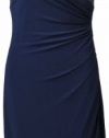 Lauren by Ralph Lauren Women's Haddon Hall Sequin Top Dress 8P Navy [Apparel]