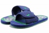 Polo Ralph Lauren Boy's Fashion Sandal Waayler Slide Shoes (1, Navy/Kelley Green)