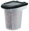 IRIS Airtight Pet Food Container, 6-Pound, Clear/Black