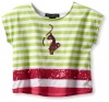 Baby Phat Girls 2-6X Colorblock Stripe Top, Green, 4