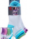 Hanes Girls Classics Ankle P4 Assorted Tipping/Stripes