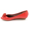 DKNYC Women's Brandi Peep Toe Wedge in Red Size 9.5