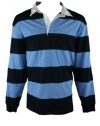 Club Room Mens Striped Rugby Collared Shirt