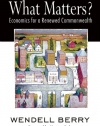 What Matters?: Economics for a Renewed Commonwealth
