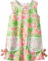 Lilly Pulitzer Girls 2-6X Little Lilly Classic Shift Printed, Resort White Nibbles, 2