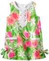 Lilly Pulitzer Girls 2-6X Little Lilly Classic Shift, New Green Everything Nice, 6