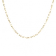 Men's 14k Yellow Gold 3.3mm Figaro Chain Necklace, 30