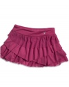 GUESS Kids Girls Little Girl Tiered Mesh Knit Skirt, VIOLET (3T)