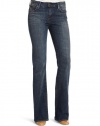 Levi's Misses Classic Demi Curve ID Boot Cut Jean, Broken Blue, 4 M