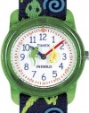 Timex Kids' T72881 Analog Lizards Elastic Fabric Strap Watch