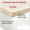 All Natural Latex Non Blended Mattress Topper with Preferred Medium Firmness 2 inch thick - QUEEN Size