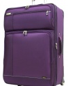 Ricardo Beverly Hills Venice Lite Luggage 28-Inch Expandable Upright, Purple Plumeria/Black Iris