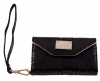 Michael Kors inspired Luxury iPhone 5 Textured Snake Skin Black Purse Clutch Wallet By Colette