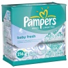 Pampers Baby Fresh Wipes 3X Travel Pack, 216 Count (Pack of 4)