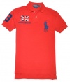 Polo Ralph Lauren Men Custom fit Flag & Big Pony Logo Polo T-shirt - Great Britain
