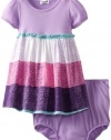 Splendid Littles Baby-Girls Newborn Silverlake Stripe Dress and Bloomer, Pool Party, 3-6 Months