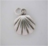 * Silver OYSTER CLAM SHELL CHARM Sea *