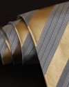 Necktie Hand Made in Italy 100% Jacquard Woven Mens Silk Tie W431 /D Gray Beige