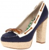 Sperry Top-Sider Women's A/O Platform by Milly Pump,Navy/White,7 M US