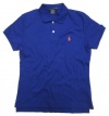 Ralph Lauren Sport Women's Polo Shirt in Royal Blue (Orange Pony) (SLIM FIT)