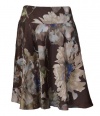 Ralph Lauren Women's Brown Multi 100% Silk Skirt