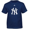 MLB New York Yankees Boy's Team Logo Short Sleeve Tee, Dark Navy, Small