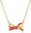 Kate Spade New York Skinny Mini Red Bow Pendant Necklace