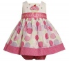 Bonnie Baby Baby-Girls Infant Cupcake Applique Birthday Dress, Multi, 12 Months