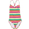 Roxy Girls Caliente Sun Cross Over Monokini Swimwear (2T-7) Fuchsia, 3T