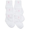 Polo Ralph Lauren girls infant-toddler quarter socks 6pairs - 18-24 months