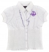Dereon Girls S/S White & Purple Shirt (5)