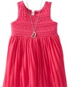Beautees Girls 7-16 Baby Doll Dress, Hot Pink, Medium
