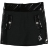 Baby Phat Girls Knit Skirt with Faux Leather Trim Black 10