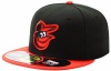 MLB Baltimore Orioles Authentic On Field Black/Orange Cap