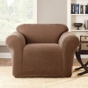 Sure Fit Stretch Metro 1-Piece Chair Slipcover, Brown