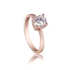 Fashion Plaza 18k Gold Plated Use Swarovski Crystal Engagement Ring R53