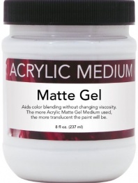 Art Advantage 8-Ounce Acrylic Matte Gel, Medium