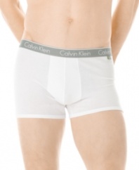 For all-day comfort that's got you covered, look no further than these stretch cotton logo trunks from Calvin Klein, your go-to for fit and style.