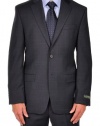 Men's Ralph Lauren Navy Plaid 2 Button Modern Style Fit Dress Suit