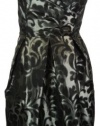 Jessica Howard Women's Plus-Size  V-Neck Ombre Jacquard Dress
