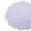 Dress My Cupcake 14-Inch White Tissue Paper Pom Poms, Set of 4